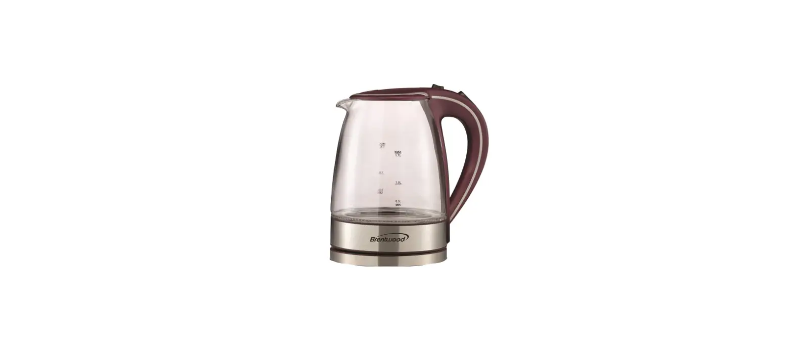 Brentwood Kt-1900pr Electric Kettle Glass Operational Guide