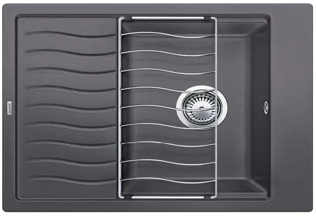 BLANCO ELON 45 S Silgranit Metallic Silgranit Undermount Sink