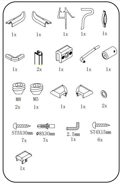 GELCO GO4990 ONE Shower Door 900 mm-fig3