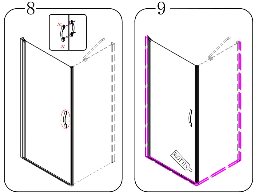 GELCO GO4990 ONE Shower Door 900 mm-fig8