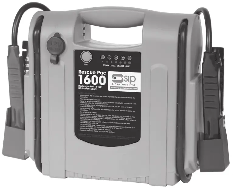SIP INDUSTRIAL 03936 Rescue Pac 1600 Power Booster