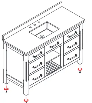 ARI KITCHEN BATH Lauren 48 in. Single Bath Vanity in Weathered Fir - 3