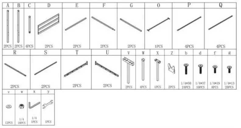 Huluwat-DJ-746E-BK-Minimalism-Style-Black-Metal-Frame-1