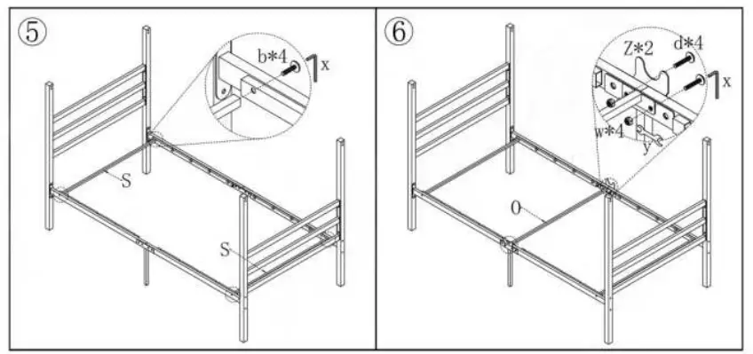 Huluwat-DJ-746E-BK-Minimalism-Style-Black-Metal-Frame-4
