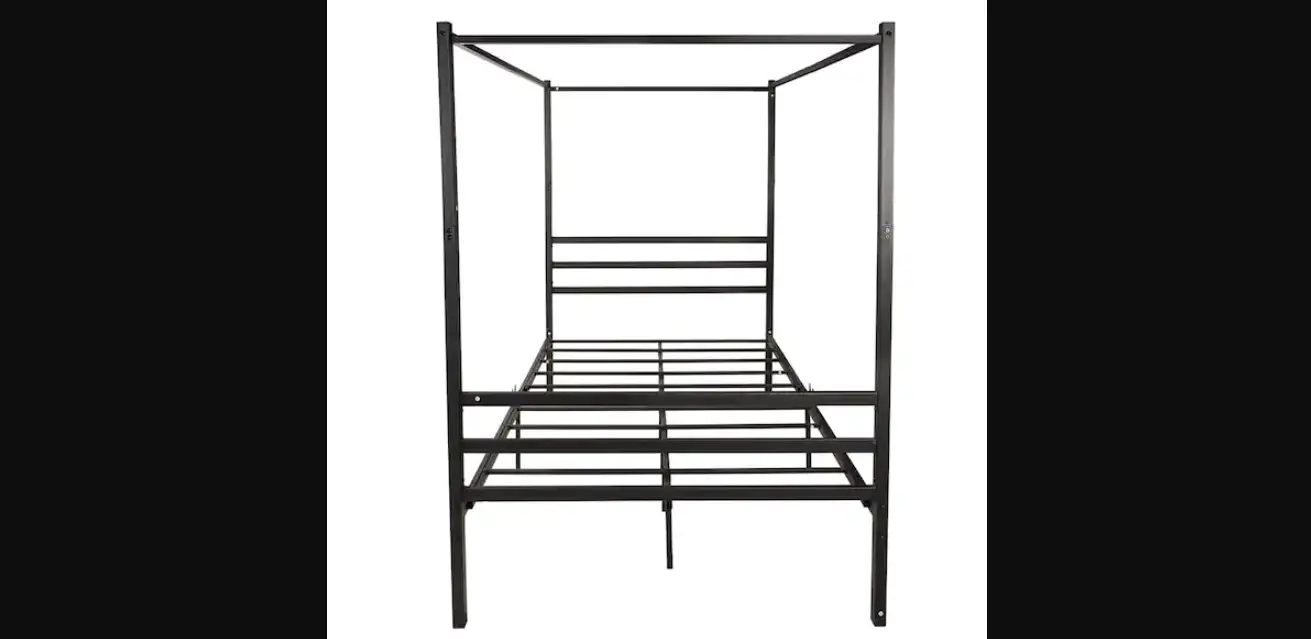 Huluwat Dj-746e-bk Minimalism Style Black Metal Frame Twin Canopy Bed Instruction Manual Huluwat Dj-746e-bk Minimalism Style Black Metal Frame Twin Canopy Bed Instruction Manual