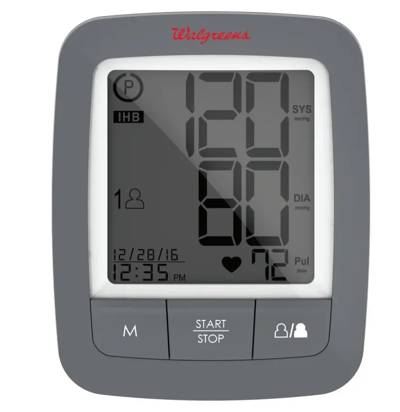 Well At Walgreens Delux Arm Blood Pressure Monitor Manual Wgnbpa-950