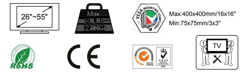 Mounting-Dream-MD2377-TV-Wall-Mount-Fig-03