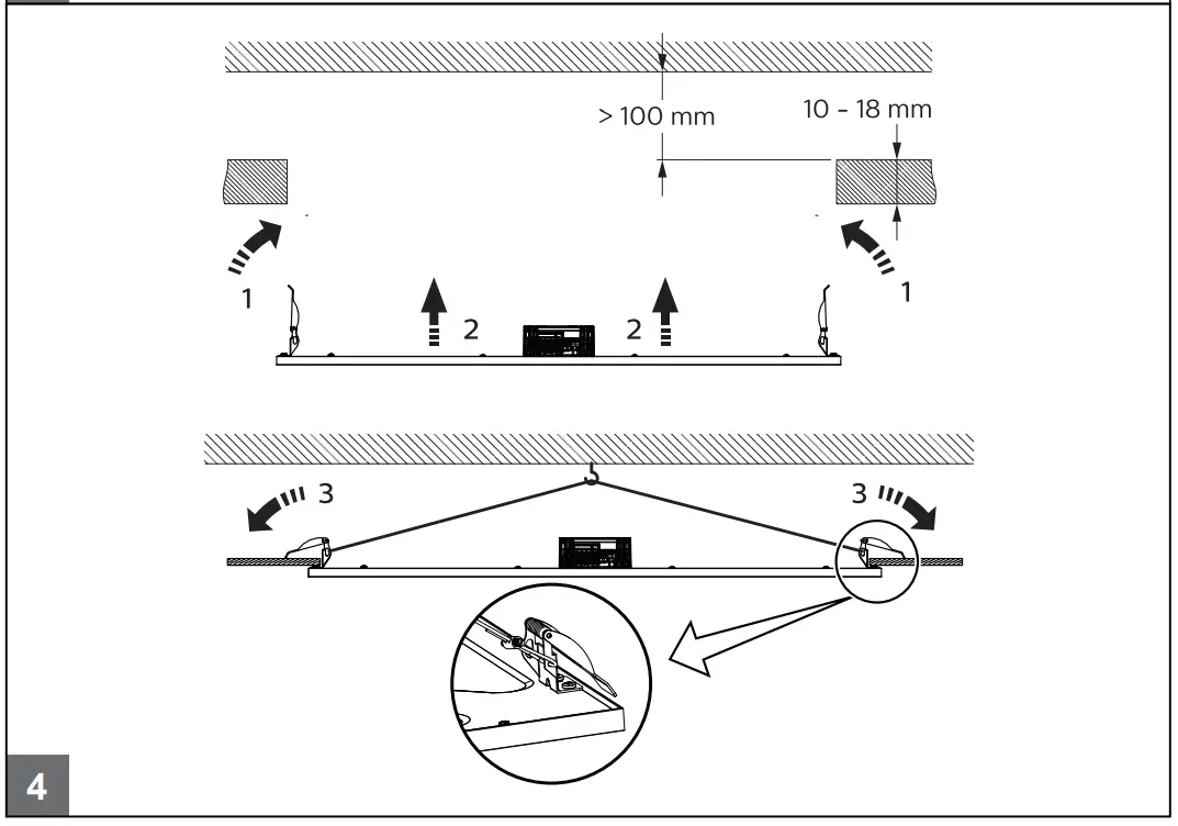PCV plaster ceiling version
