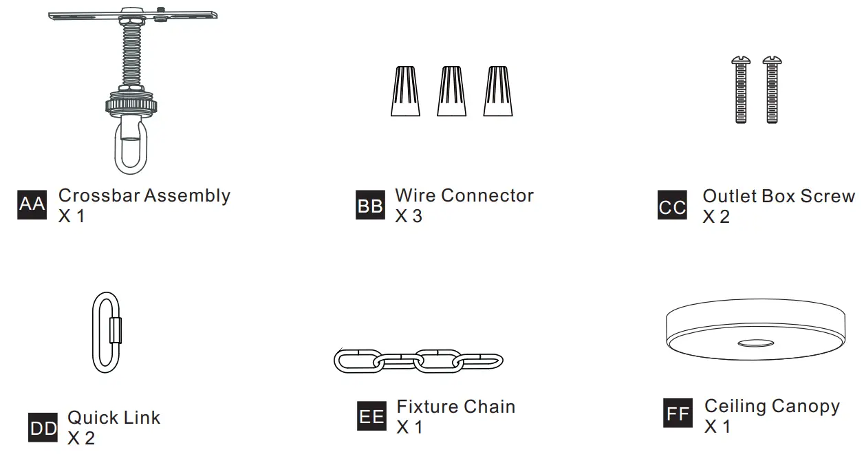 QUOIZEL QP5571AWH Lindendale 1-Light Antique White Globe Pendant - Fig 3