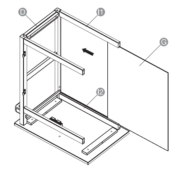 amazon basics B07MNBYN11 Classics Kitchen Cart with Cabinet Assembly Instruction