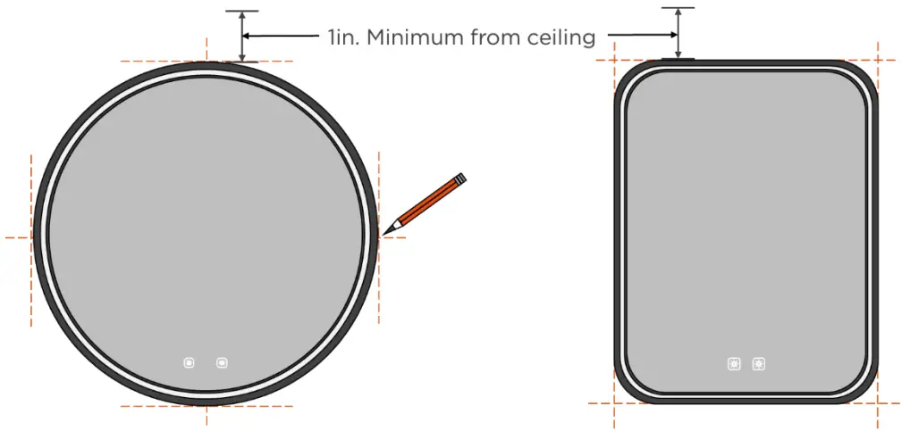 ELECTRIC MIRROR BRI3 Brilliance Eminence Lighted Mirrors - fig 2
