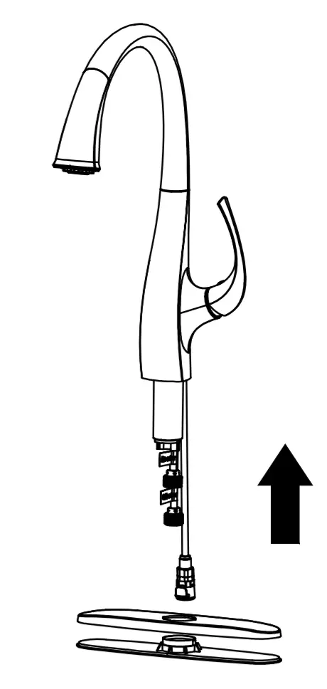 Kraus KPF-1675 Ansel Single Handle Kitchen Faucet - Diagram5