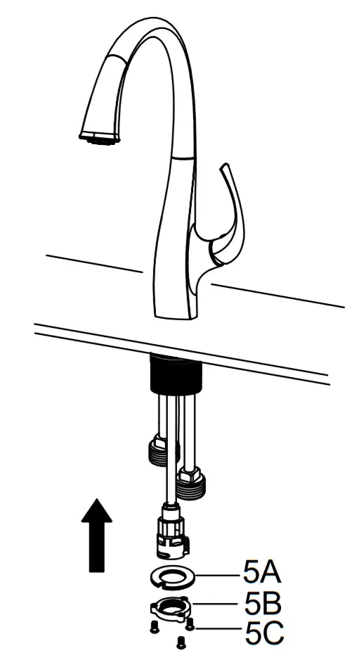 Kraus KPF-1675 Ansel Single Handle Kitchen Faucet - Diagram9