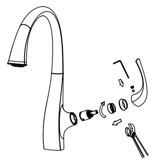 Kraus KPF-1675 Ansel Single Handle Kitchen Faucet - Maintenance3