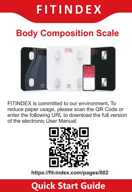 FITINDEX FT-24D Body Composition Scale User Guide