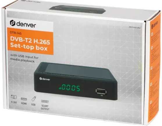 denver DVB-T2 H.265 Set Top Box-FIG1