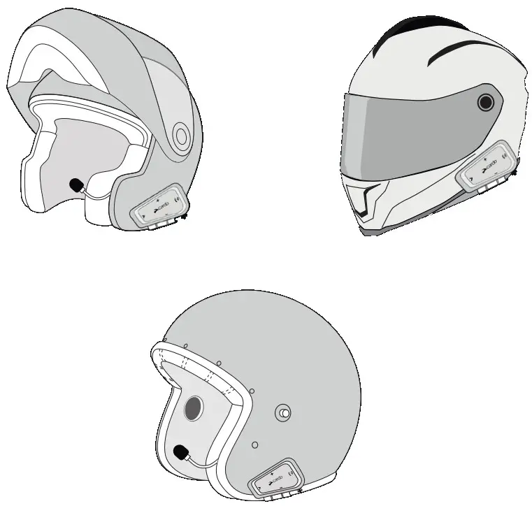 Cardo MAN00572 Spirit HD Motorcycle Bluetooth -