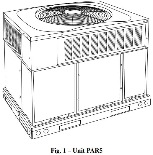Carrier PAR5 15 2 Plus SEER2 2 Stage Packaged Air Conditioner System - Figure 1