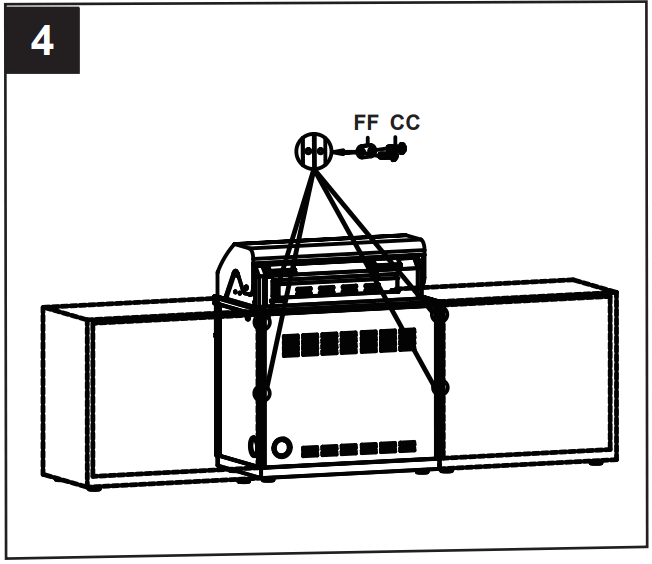 allen roth FHTA80078A Outdoor Kitchen Grill Cabinet - fig 11