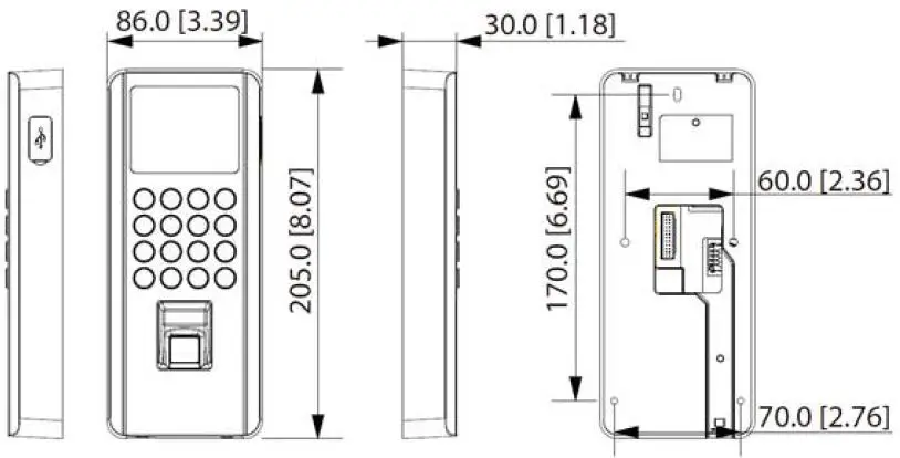 dahua-ASI2212J-PW-2.4-Inch-TFT-Display-Screen-Access-Standalone-fig-1