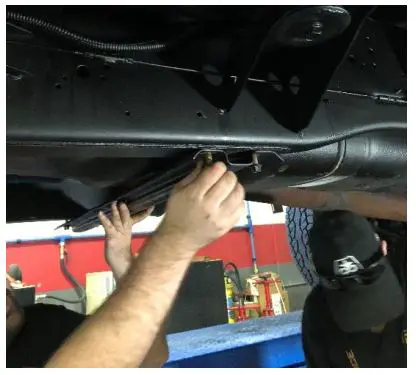 FLEECE Sureflo Sending Unit for 1991-1998 Dodge with Cummins - STEP 16 From the driver’s side rear wheel-well