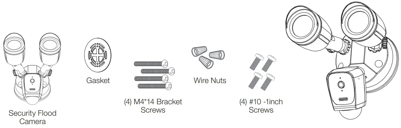 SATCO 65 900 Smart LED Security Floodlight and Camera - FIG