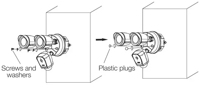 SATCO 65 900 Smart LED Security Floodlight and Camera - STEP11