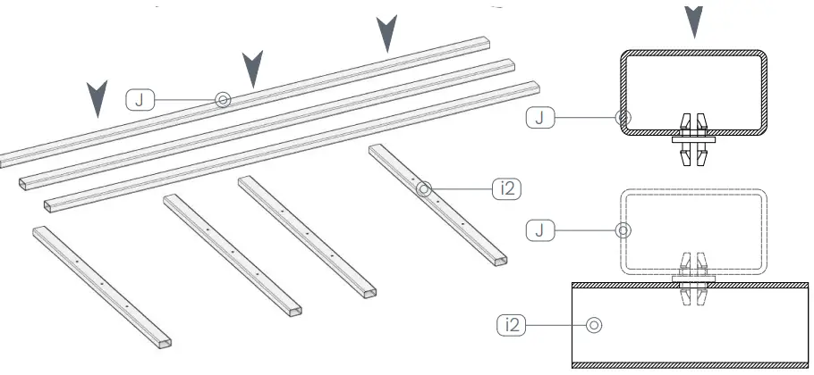 AZEMBLA Belmont Vinyl White Arbor-FIG11