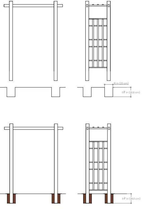 AZEMBLA Belmont Vinyl White Arbor-FIG18