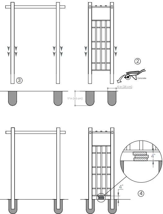AZEMBLA Belmont Vinyl White Arbor-FIG20