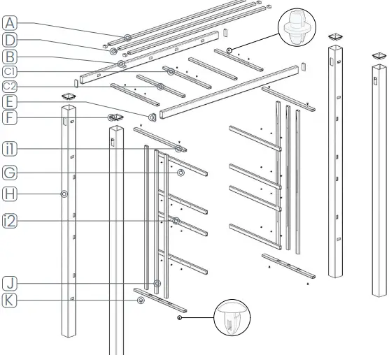 AZEMBLA Belmont Vinyl White Arbor-FIG4