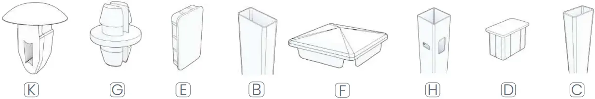 AZEMBLA Belmont Vinyl White Arbor-FIG5