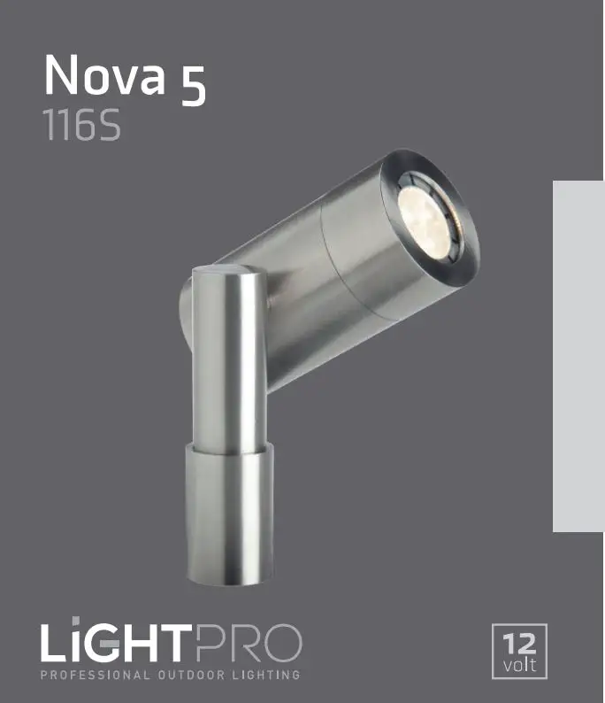LiGHTPRO 116S Nova 5 Garden Spotlight User Manual