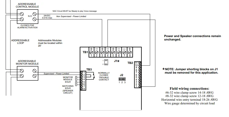HOCHIKI FNV 100 Voice Evacuation Interface System - Fig 5
