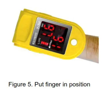 AccuMed Pulse Oximeter - Figure 4 Mounting the hanging rope