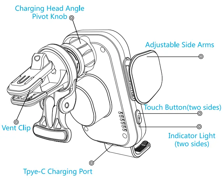 ZeeHoo 37771988 Fast Wireless Car Charging - 2