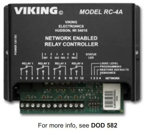 VIKING K-1900-8-IP Series VoIP Phone User Manual - Control Relay Contacts Across a Local Area Network