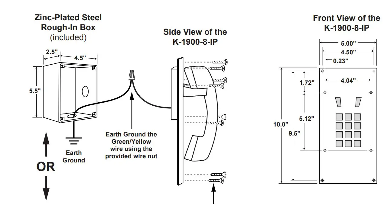VIKING K-1900-8-IP Series VoIP Phone User Manual - Installation and Mounting