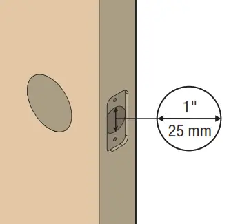 Prepare door and check dimensions C