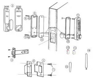LOCKEY 2230 Front Only Digital Lock