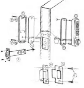 LOCKEY 2230 Front Only Digital Lock-EVERSE SIDE