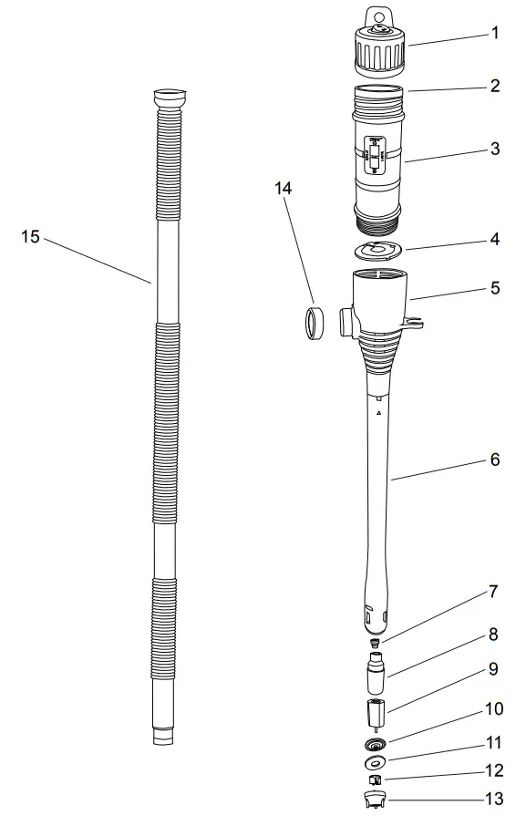 HARBOR FREIGHT 63847 Battery Operated Liquid Transfer Pump - Parts List & Diagram