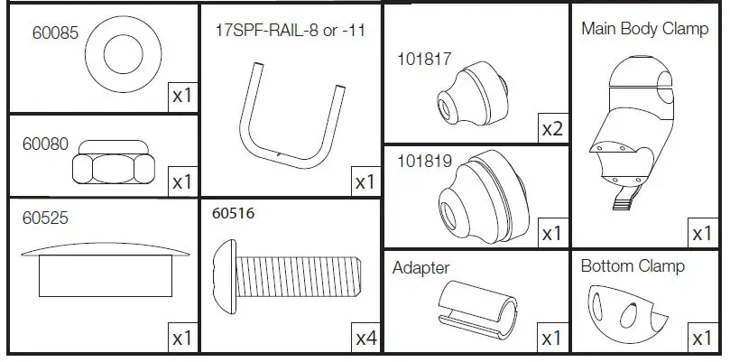 SCANSTRUT Flex Mount Pod FM-1 & FM-2 fig1