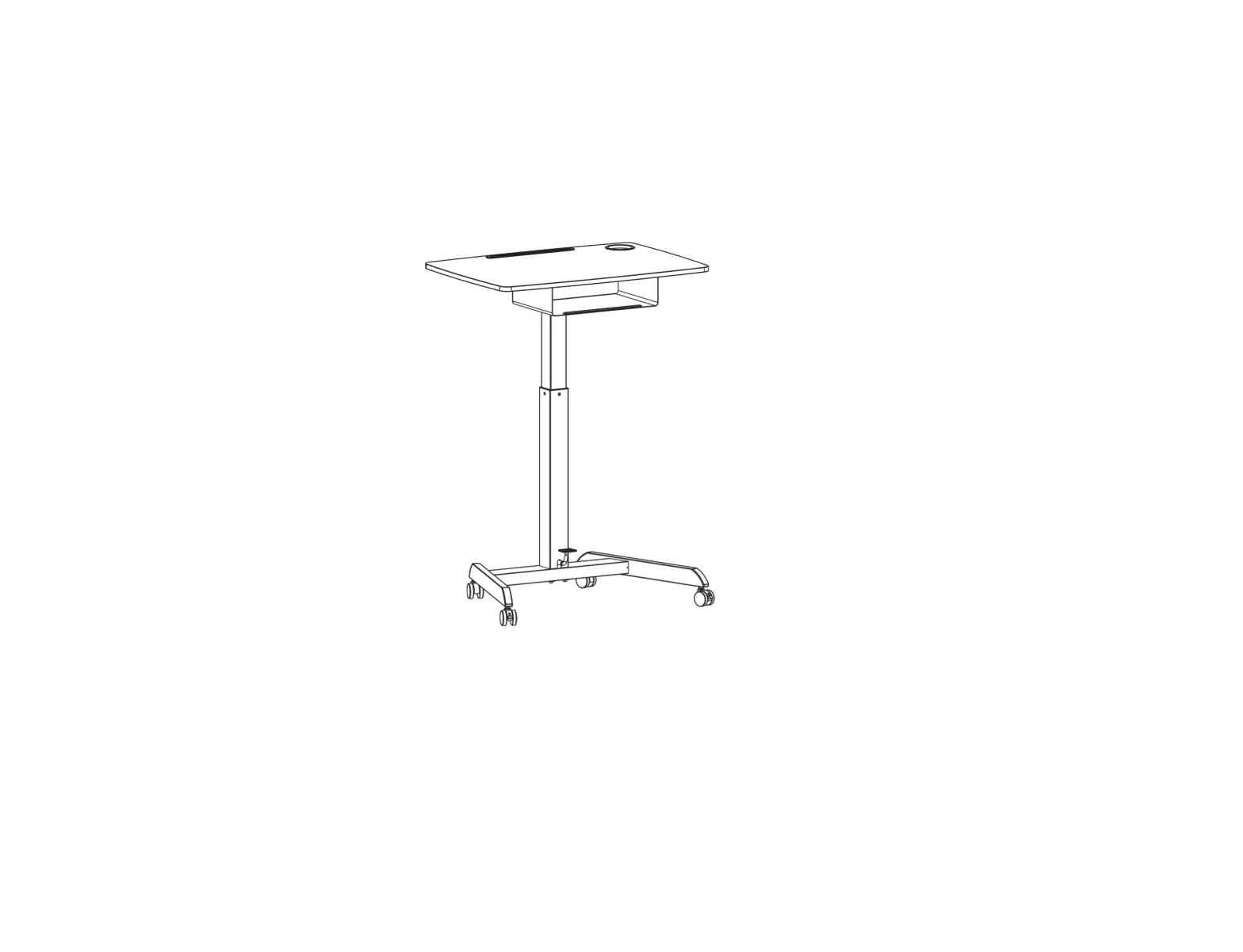 V7world Dtm3sd Ht Adjust Sit Stand Student Desk User Manual