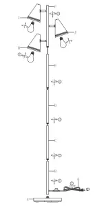 BoostArea B1205 Farmhouse Floor Lamp- sfecition