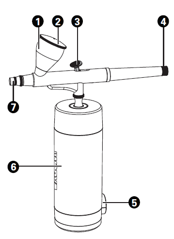 WORX WX742 20V Cordless Air Brush fig1