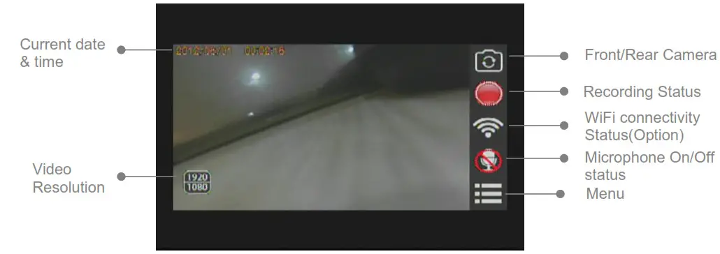 ASUKA BK-200 Full-HD Drive Recorder- Recording