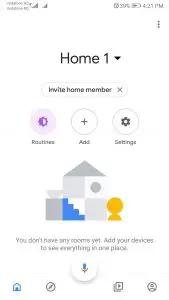 FIG 15 Link account in Home Control