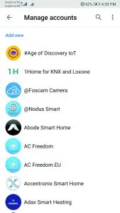 FIG 17 Link account in Home Control