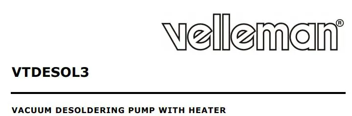 velleman Vacuum Desoldering Pump With Heater